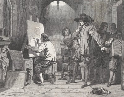 Sebastian Gomez von seinem Meister Murillo bei der Arbeit entdeckt, aus Illustrated L... von Walter George Mason