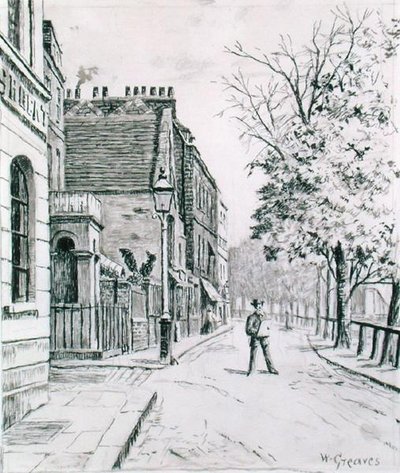 Acht Glocken und Cheyne Walk, Chelsea von Walter Greaves