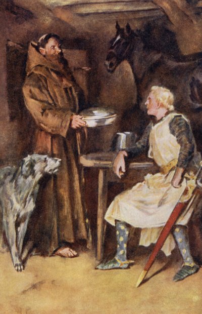 Illustration für Ivanhoe von Sir Walter Scott von Walter Grieve