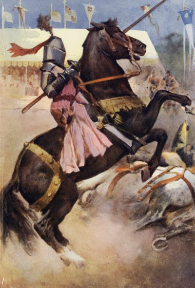 Illustration für Ivanhoe von Sir Walter Scott von Walter Grieve