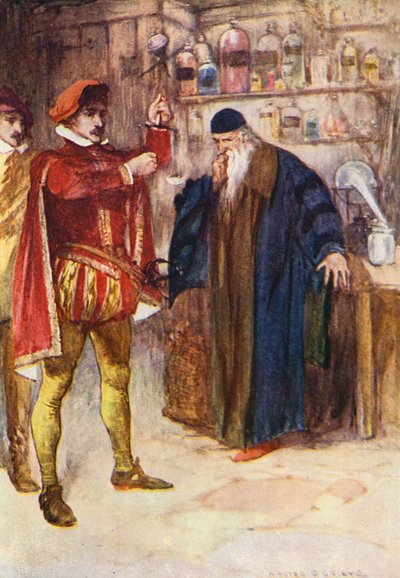 Illustration für Kenilworth von Sir Walter Scott von Walter Grieve