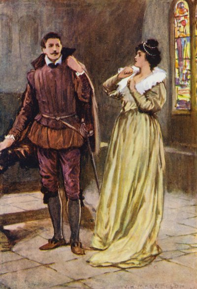 Illustration für Kenilworth von Sir Walter Scott von Walter Grieve