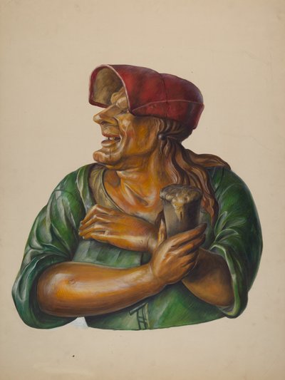 Tavernenfigur, ca. 1937 von Walter Hochstrasser