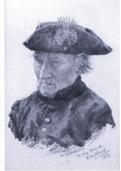 Ein Chelsea-Pensionär, aus unbekannter Zeitschrift oder Buch (Farblithografie) von Walter Langley