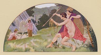 Bellerophon erhält von Minerva das geflügelte Pferd Pegasus von Walter MacEwen