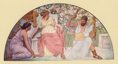Herkules mit der Spindel, spinnend für Königin Omphale von Walter MacEwen