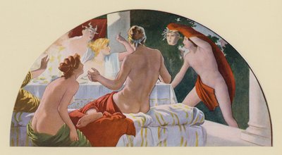 Perseus konfrontiert Polydectes mit dem Kopf der Gorgone Medusa von Walter MacEwen