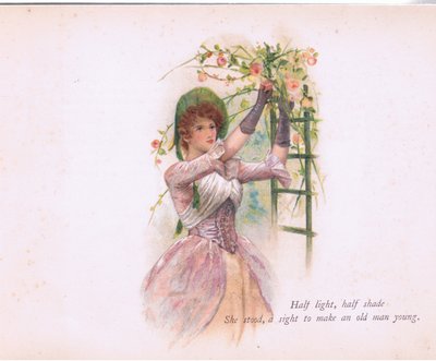 Halb Licht, halb Schatten (Illustration aus Tennyson Pictures) von Walter Paget