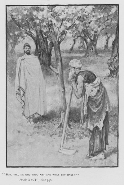 Illustration für Popes Odyssee von Homer von Walter Paget