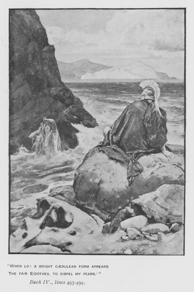 Illustration für Popes Odyssee von Homer von Walter Paget