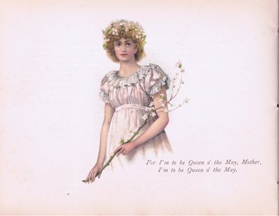 "Ich bin die Maikönigin, Mutter" (Illustration aus Tennyson Pictures) von Walter Paget
