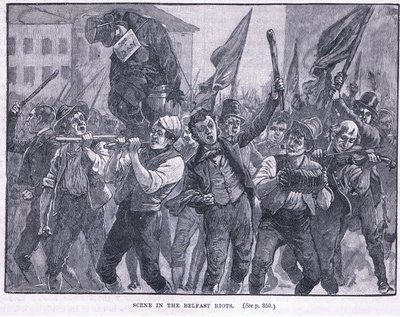 Szene bei den Belfast-Unruhen 1864 n. Chr. von Walter Paget