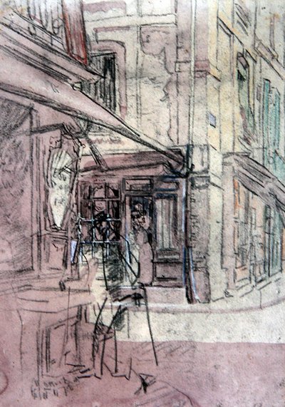 Ein Geschäft in Dieppe, um 1907 von Walter Richard Sickert