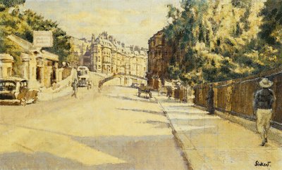 London Street, Bath, Blick Richtung Walcot von Walter Richard Sickert