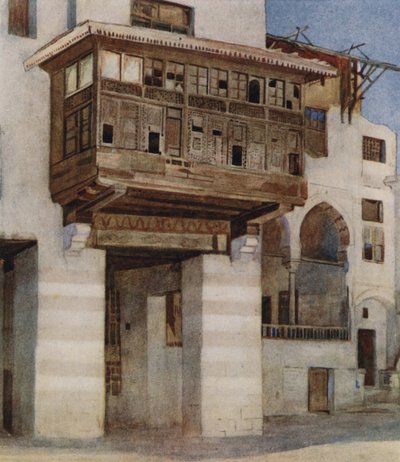 Ein altes Haus in der Nähe des Zeltmacher-Basars, Kairo von Walter Spencer Stanhope Tyrwhitt