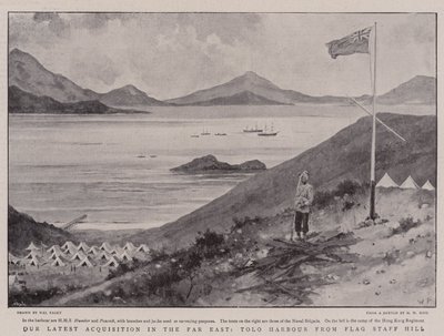 Unsere neueste Errungenschaft im Fernen Osten, Tolo Harbour vom Flag Staff Hill von Walter Stanley Paget