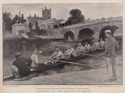 Üben für die Regatta in Henley von Walter Stanley Paget