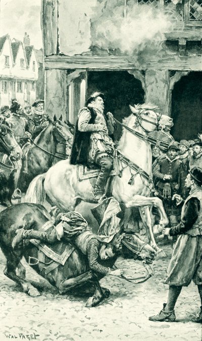 Die Ermordung des Regenten Moray in Linlithgow von Walter Stanley Paget