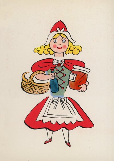 Figuren aus Kinderbüchern: Rotkäppchen von Walter Trier