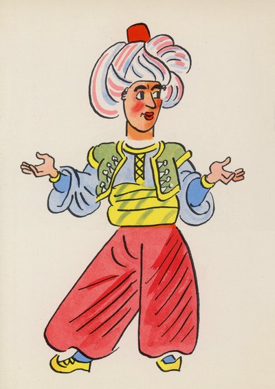 Figuren aus Kinderbüchern: Sindbad der Seefahrer von Walter Trier