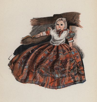 Altes Spielzeug gemalt von Walter Trier von Walter Trier