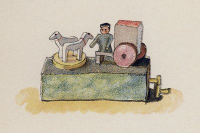 Altes Spielzeug, bemalt von Walter Trier von Walter Trier