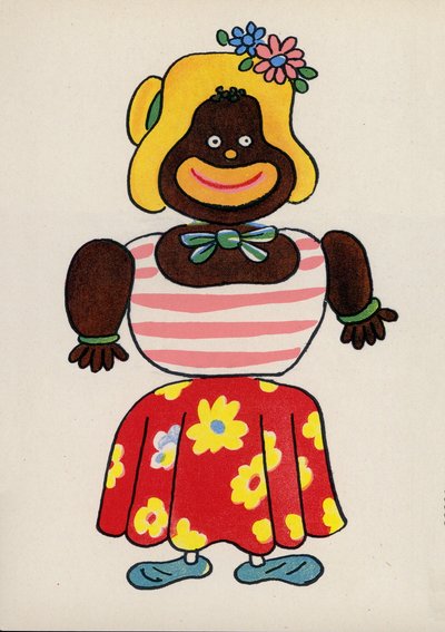 Einer von Walter Triers Verrückten (Farblithographie) von Walter Trier