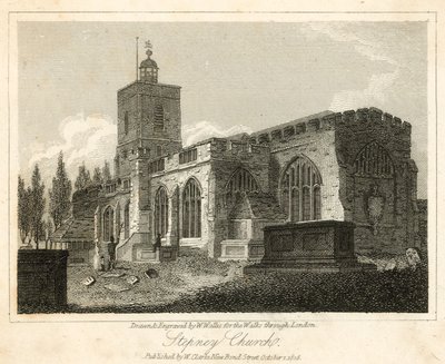 Stepney Kirche, London von Walter Wallis