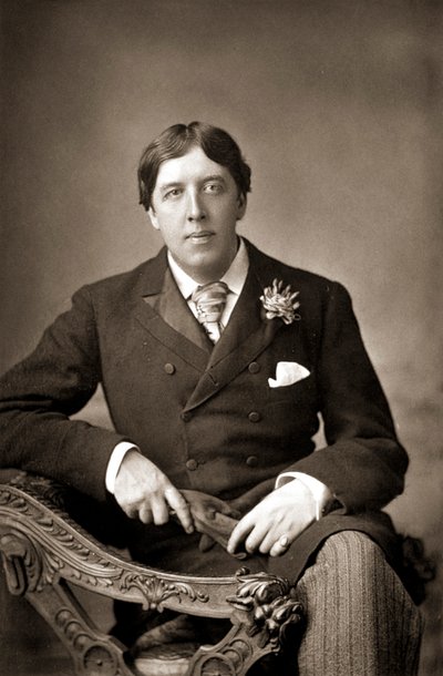 Oscar Wilde, irischer Schriftsteller, Witzbold und Dramatiker, ca. 1890 von WandD Downey