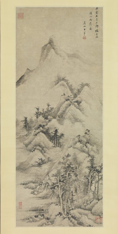 Aufklaren nach Regen über Bächen und Bergen, datiert 1662 von Wang Hui