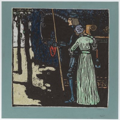 Abschied (Große Fassung) (Zweiter Zustand) von Wassily Kandinsky
