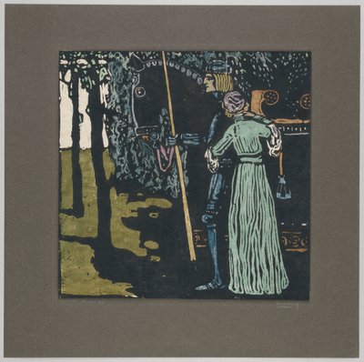 Abschied (Zweiter Zustand) von Wassily Kandinsky