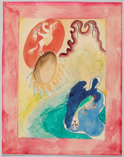 Entwurf für den Umschlag des Almanachs "Der Blaue Reiter" von Wassily Kandinsky