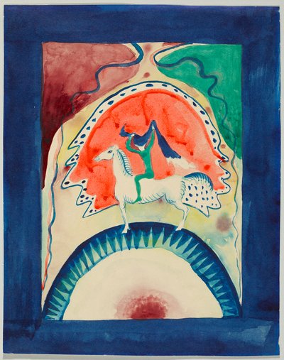 Entwurf für den Umschlag des Almanachs "Der Blaue Reiter" von Wassily Kandinsky