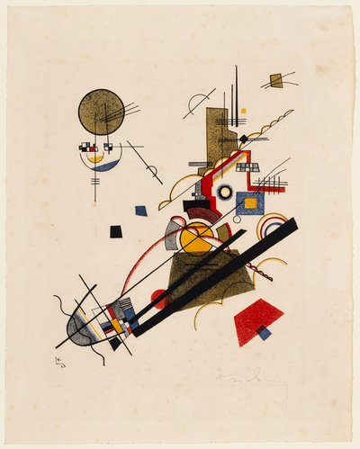 Fröhlicher Aufstieg (aus: Meistermappe des Staatlichen Bauhauses, Blatt 2) von Wassily Kandinsky