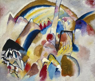 Landschaft mit roten Flecken Nr. 2 von Wassily Kandinsky