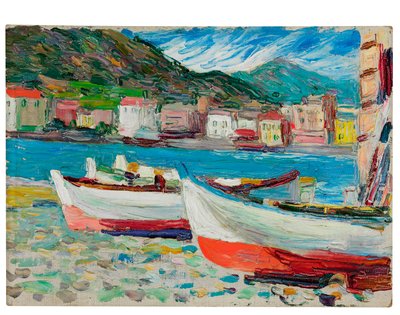 Rapallo, Boote von Wassily Kandinsky