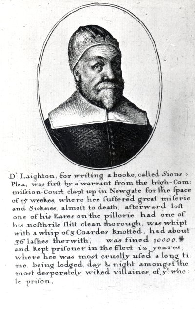 Alexander Leighton, um 1641 von Wenceslaus Hollar