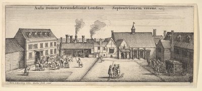 Arundel House von Norden, 1646 von Wenceslaus Hollar