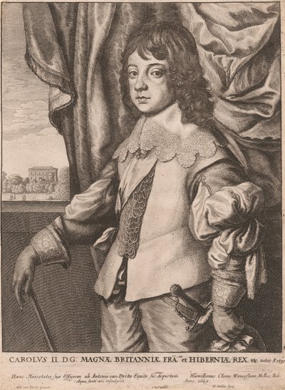 Carolus II. D.G: Magnæ Britanniæ Fra. et Hiberniæ Rex etc. von Wenceslaus Hollar