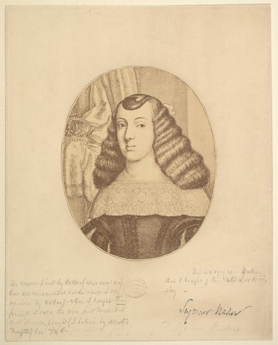 Catherine, Prinzessin von Portugal, 1661 von Wenceslaus Hollar