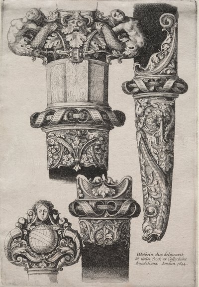 Entwurf für Dolche von Wenceslaus Hollar