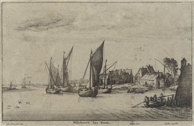 Ansicht von Willebroek bei Mechelen von Wenceslaus Hollar