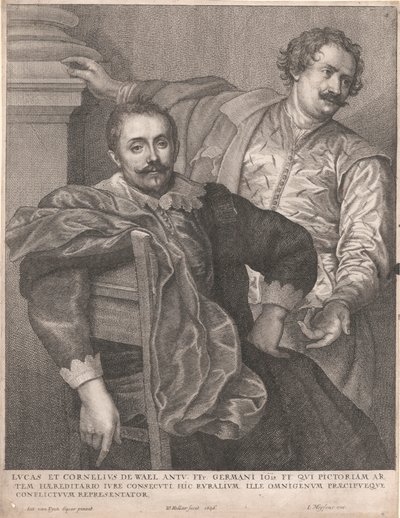 Lucas und Cornelius de Wael von Wenceslaus Hollar