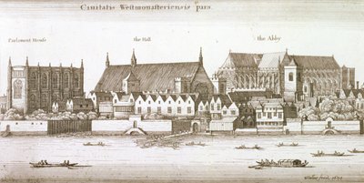 Teil der Stadt Westminster, 1647 von Wenceslaus Hollar