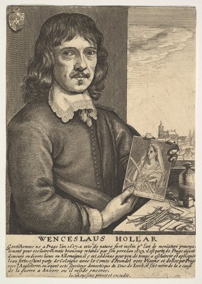 Selbstporträt von Wenceslaus Hollar