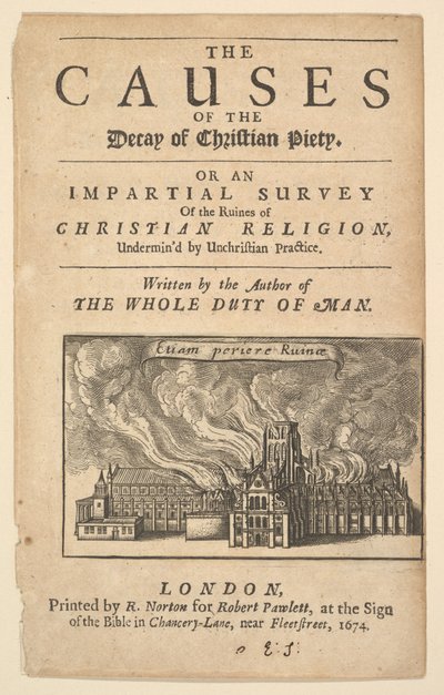 St. Pauls brennt, Lex ignea, 1671 oder später von Wenceslaus Hollar