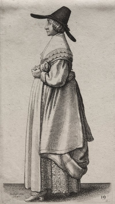Die verschiedenen Gewohnheiten englischer Frauen, von der Adligen bis zur Landfrau von Wenceslaus Hollar