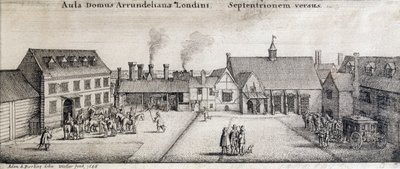 Ansicht von Arundel House, Strand, London, graviert von Adam Bierling, 1646 von Wenceslaus Hollar
