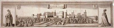 Ansicht der Südseite von Windsor Castle, Berkshire, ca. 1660 von Wenceslaus Hollar